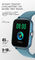 หน้าจอ 1.72 นิ้ว Heart Rate Monitor Smartwatch ซิลิกาเจล IP68 กันน้ำ